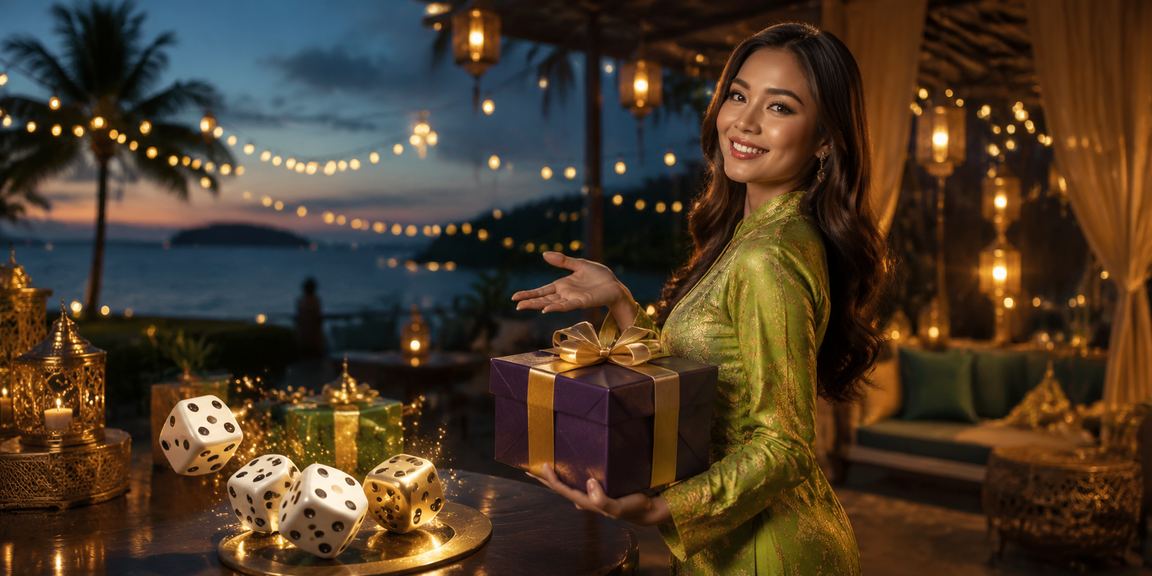 Pemain bersuka ria dengan permainan dadu hiburan 47620 sempena Hari Raya di Langkawi