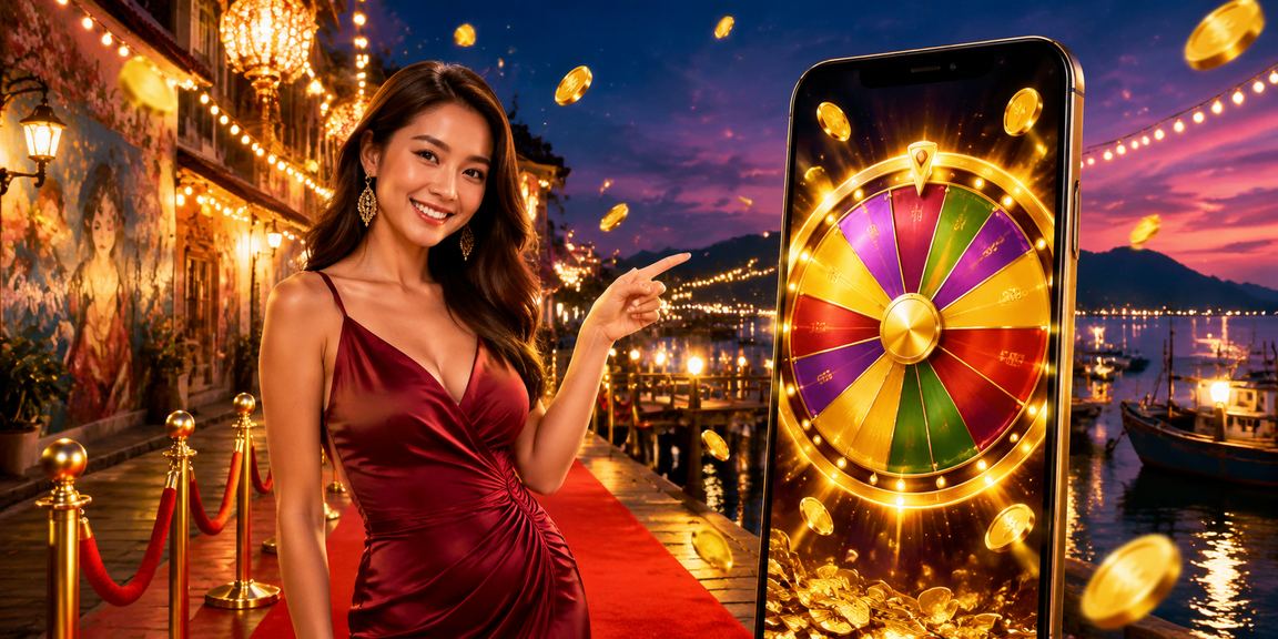 Suasana permainan kasino roulette bergaya Penang di 47620